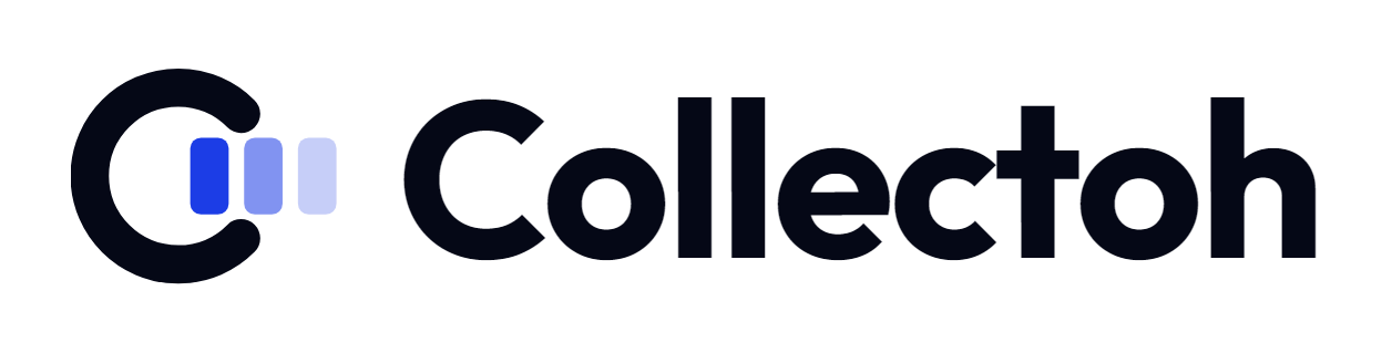 The Collectoh logo in dark blue